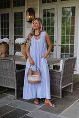 Betsy Maxi Dress-Light Blue