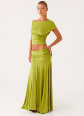 Liana Top Skirt Set