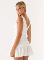 Gretel Mini Dress White