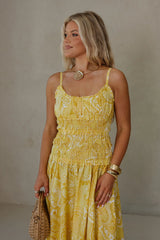 Kenzie Maxi Dress-Yellow Mustard