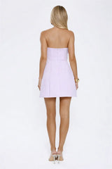 Rosette Strapless Mini Dress