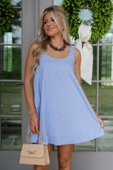 Abby Swing Dress-Light Blue