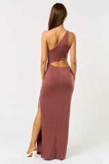 Amalfi Afterglow One Shoulder Maxi Dress