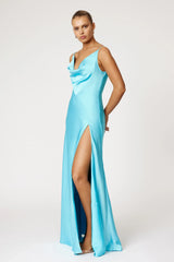 Monroe Dress - Lagoon Blue
