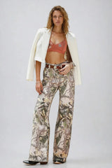 Tex High-Rise Camo Jeans
