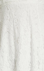 Adabelle Midi Dress - Cross Back Lace Dress in White