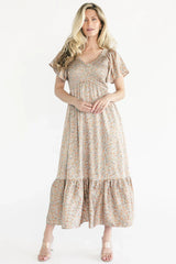 Rosie Smocked Dress | Sage Floral