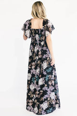 Divine Maxi Dress | Black Multi