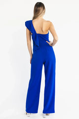 Lisbon Ruffle Jumpsuit | Cobalt