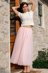 Mila Tulle Skirt | Rosy Pink