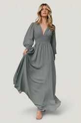 Olivia Maxi Dress | Dusty Blue