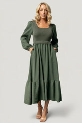Alva Sweater Dress | Dusty Green