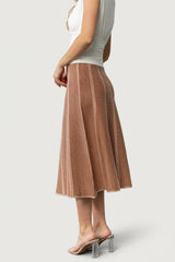 Astrid Midi Skirt | Rust Print