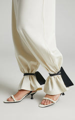 Jaggar The Label - Scrunched Sandal Heel in Ivory