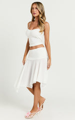 Lioness - Dancer Midi Skirt in Snow
