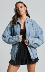 Lioness - Kenny Bomber in Light Denim
