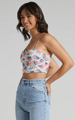 Modern Gal Top in Vivid Floral