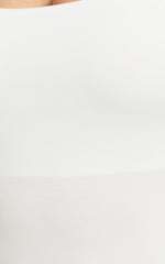Off My Back Bodysuit - Square Neck Bodysuit in White