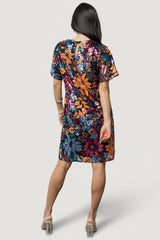 Squires Sequin Short Dress | Black Multi