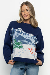 Kobi Sweater | Navy Multi