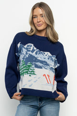 Kobi Sweater | Navy Multi