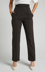 Rogers Pants - High Waisted Pants in Charcoal