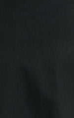 Vicky Top - Linen Shift Key Hole Crop Top in Black