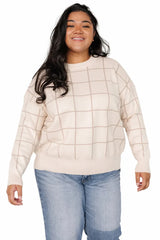 Alden Knit Sweater | Oatmeal + Taupe