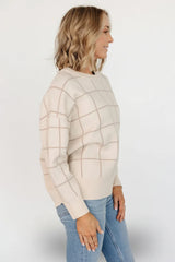 Alden Knit Sweater | Oatmeal + Taupe