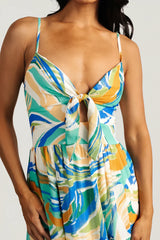 Alexis Maxi Dress | Blue Multi Print