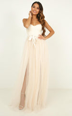 At The Altar Bodice Maxi Dress in Cream
