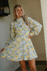 Jacqulyn Floral Mini Dress-Multi