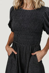 Beaumont Romper | Heather Black