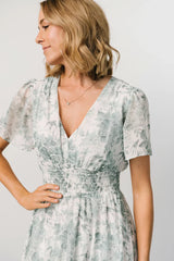 Birdie Maxi Dress | White + Sage Floral