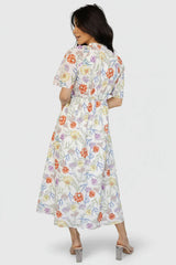 Botega Midi Dress | Ivory Multi Floral