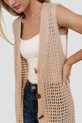 Bretta Duster Vest | Natural
