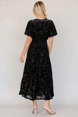 Bronwyn Velvet Dress | Black