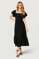 Buttercup Midi Dress | Black