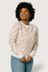 Carter Sweater | Oatmeal Print