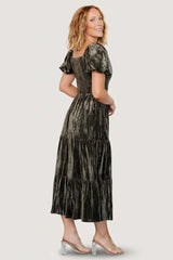Colleen Velvet Maxi Dress | Olive