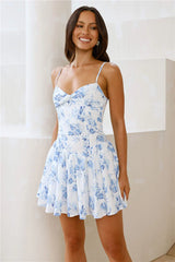 Moonbeam Magic Mini Dress Blue