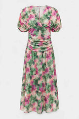 Elegant Long Dress With V-Neck