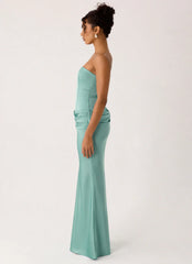 Adara Corset Maxi Dress Blue
