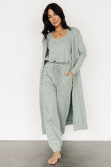 Janae Jumpsuit + Cardigan Set | Sage