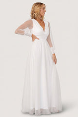 Layla Tulle Maxi Dress | White