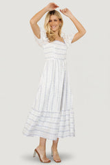 Martine Puff Sleeve Dress | Ivory Multi Floral