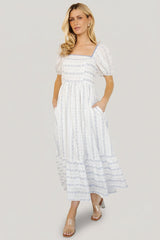 Martine Puff Sleeve Dress | Ivory Multi Floral
