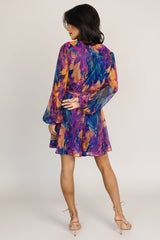 Rev Mini Dress | Blue Multi