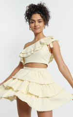 Rooftop Spritz Two Piece Set in Beige Linen Look
