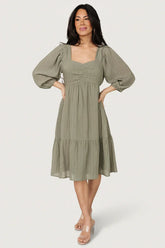 Vaeda Midi Dress | Olive